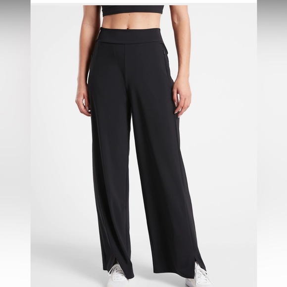 Athleta Pants - Athleta Cosmic Wide Leg Navy Pant Size: L Tall